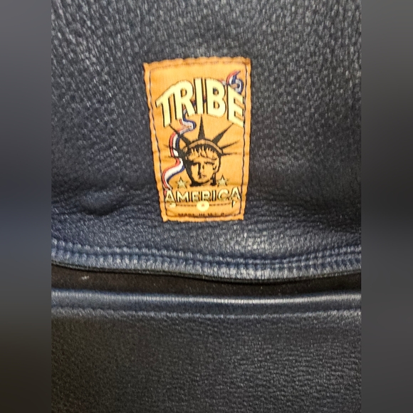 Tribe America Navy Blue Leather Concho Clip Bag & Crossbody Purse - Picture 4 of 9